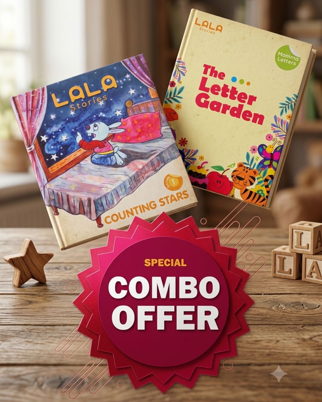 The Letter Garden + Counting Stars Book Combo